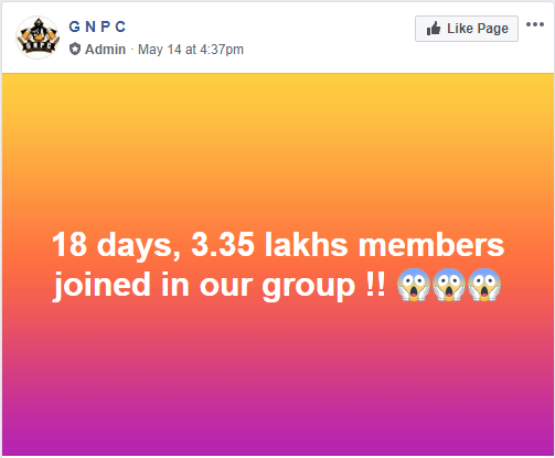GNPC - 'Glassile Nurayum Plateile Curryum' Facebook Group Gross 3.35 Lakh Members in 18 days